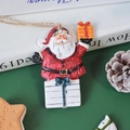 Babbo Natale vintage in resina con sacco regalo per decorazione dell'albero di Natale - Sacco dei Regali Babbo Natale