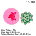 Roze siliconen mal met succulent cactusontwerp voor DIY kaarsen en zeep - Stijl 2 / Roze