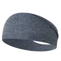 Cinta deportiva gris oscuro jaspeado con tejido transpirable para fitness y running - Gris Jaspeado Oscuro