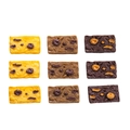 Miniatures réalistes de biscuits aux canneberges en résine pour bricolage créatif - Multicolore