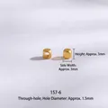 Exquisite 3mm square sand gold spacer beads with matte finish for DIY jewelry making - Small Square Spacer 3*3mm (1pc)