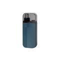 Electric nose hair trimmer in blue and black finish with a transparent protective cover - New Basic Rechargeable Version / Blue