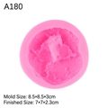Molde de silicona rosa para jabón y velas, medidas 8.5x8.5x3cm con una superficie texturizada - Pan Sucio / Rosa
