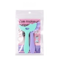 Silicone eye makeup helper and eyeliner stencil tool in green and purple colors for daily use. - Green & Purple Set