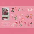 Botanical sticker set with 20 floral designs for scrapbooking and decoration - Floral Paintings
