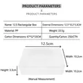 Transparent PP plastic storage box 12.5x10.2x3.3cm for hardware tools and parts sorting - 12.5 Rectangular (12.5*10.2*3.2cm)