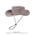 Men's khaki outdoor sun hat with adjustable drawstring and breathable quick-dry fabric - Rattan Style / Light Gray