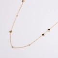 Elegante collana a farfalla in oro rosa 18 carati con accenti di cristallo zircone donna - Oro