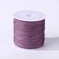 Spool of 0.8mm purple nylon cord for DIY jewelry making and handmade weaving - Deep Purple