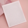 Self-adhesive clear round rhinestones for eye makeup and nail art on pink background - MX-38 (2mm White)