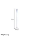 Espátula de silicona blanca para mezcla de resina DIY, 12cm de largo con doble cabezal - Herramienta mezcladora de pegamento 2 en 1