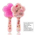 Cute pink floral transparent detangling air cushion hairbrush for kids with glitter - Flower Shape Bicycle Pink