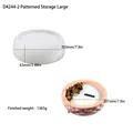 Detailed comparison of white diamond texture silicone mold and pink candle bowl finish - Large / Translucent