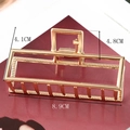 Detailed macro view of large golden metal hair claw clip showing precise size 8.9CM dimensions - Minimalist Polished Claw / 8.9CM / Gold