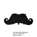 Spanish Father's Day black mustache foil balloon for party decoration 45x98cm - Shaped Black Mustache Balloon