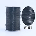 Premium black waxed cord #101 for DIY jewelry making and braided necklaces - 101 Black / 1.5mm 160m