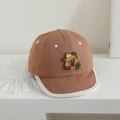 Adorable brown capybara baby baseball cap with soft brim and cute propeller detail - 1-2 Years (48-50cm) / Orange