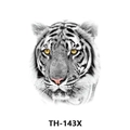 Waterproof temporary tattoo featuring a black and white white tiger design TH-143X - Th-143 / 210*148mm