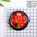 Imán de resina 3D carne Dongpo realista, decoración miniatura de cocina china para nevera - Cerdo Dongpo (Sin Imán)