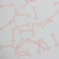 Pink bone-shaped confetti scatter pieces for Halloween party decoration on white base - Bone / Pink