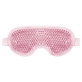 Reusable pink cooling gel bead eye mask with adjustable elastic strap for cold compress therapy - Pink Eye Mask