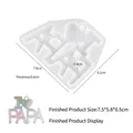 Stampo in silicone per ciondolo cuore I Love PAPA, stampo fai-da-te per resina e portachiavi - PAPA Targa Appesa
