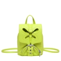 Neongrüner Mini-Rucksack mit Schmetterlings-Design und silberner Schnalle aus PU-Leder - Grün
