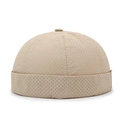 Bonnet docker beige respirant avec tissu en maille perforée à séchage rapide - Beige Clair