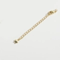 Extension de chaîne pentagramme en or poli avec fermoir mousqueton pour bijoux - Petit Pentagramme