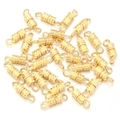 Golden vertical stripe barrel screw clasp for DIY jewelry bracelet necklace connecting - Gold-2#