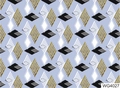 Water transfer nail sticker WG4027 with abstract geometric patterns and gold textures - WG4027