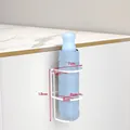 White wall-mounted metal umbrella rack with dimensions for compact home storage - Single Hole White