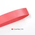 9mm coral red satin ribbon for gift wrapping and wedding favors color code 210 - 9mm x 100 Yards / Coral Red (210)