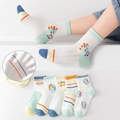 5-pack summer breathable mesh socks for toddlers with cute dinosaur patterns - Stegosaurus Mesh (Assorted)