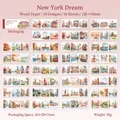 New York Traum Aquarell Washi-Sticker-Set mit 30 einzigartigen Stadtlandschaft Motiven - 6 New York Traum