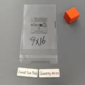 Clear 9x16cm PP self-sealing bags with safety warning and recycling logo 200pcs - 9x16cm