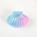 Pinza para el pelo con forma de concha y degradado azul y rosa nacarado - Azul y Rosa