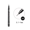 Waterproof drawing pen for fine lines with detailed nib view and quick-dry black ink - 1BT Fine Tip