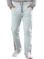 Men's light grey loose joggers with side stripes and elastic drawstring waist - Light Gray