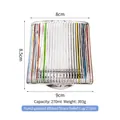 Thickened hand-painted vertical stripe spinning whiskey glass with 270ml capacity - Multicolor Stripe Pattern