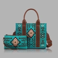 Tote + Pouch Set (Revised) Turquoise Green