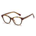 Gafas de ojo de gato carey de moda con lentes de filtro de luz azul para mujer - C1 Carey Lente Clara