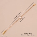 18K gold plated copper tennis bracelet with sparkling round zircon halo charm - Round Style