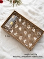 Christmas LED glass bottle string lights with elk pattern and battery box, 1m length - Glass Elk Light / 1m 10 LEDs (Requires 2 AA Batteries)