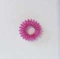 Mini anello massaggiante per dita in rosa metallizzato per relax e stimolazione punti - Rosa Rossa