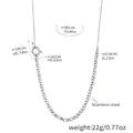 Detail view of adjustable 85cm stainless steel toggle necklace with dual chain textures - 80cm / Steel Color (Silver)