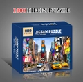 1000 pieces puzzle featuring Times Square New York City night street scene design - Times Square