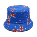 Détail du chapeau bob drapeau australien avec motifs Union Jack et Croix du Sud - M (56-58cm) / Imprimé Intégral Drapeau Australie (Q)