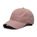 Classic washed cotton baseball cap in dusty rose pink with vintage six-panel design - M (56-58cm) / Lotus Pink