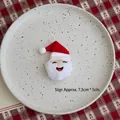 Mini plush Santa Claus doll 7.5x5cm for DIY Christmas bouquets and holiday crafts - Santa 01 (1 Piece)